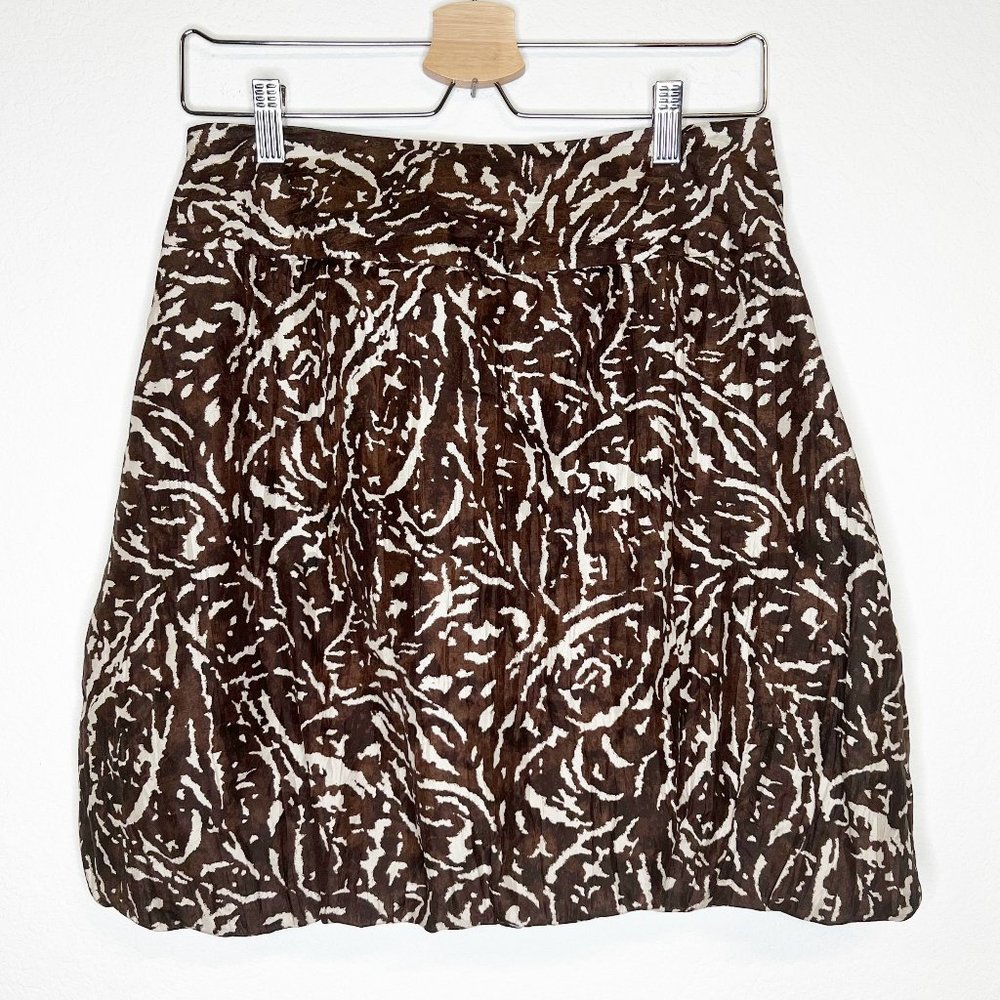 BANANA REPUBLIC Brown Silk Skirt